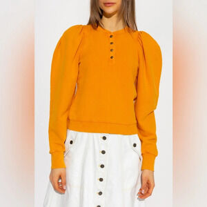 Ulla Johnson Orange Asher Sweatshirt